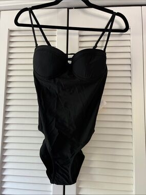 6 Shore Road Black One-Piece Underwire Swimsuit